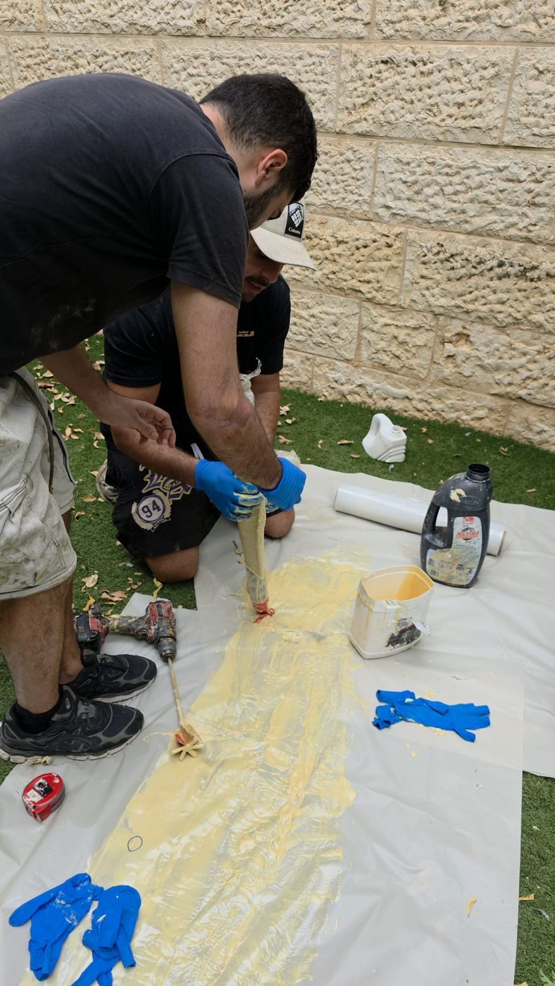הכנת טלאי לצנרת